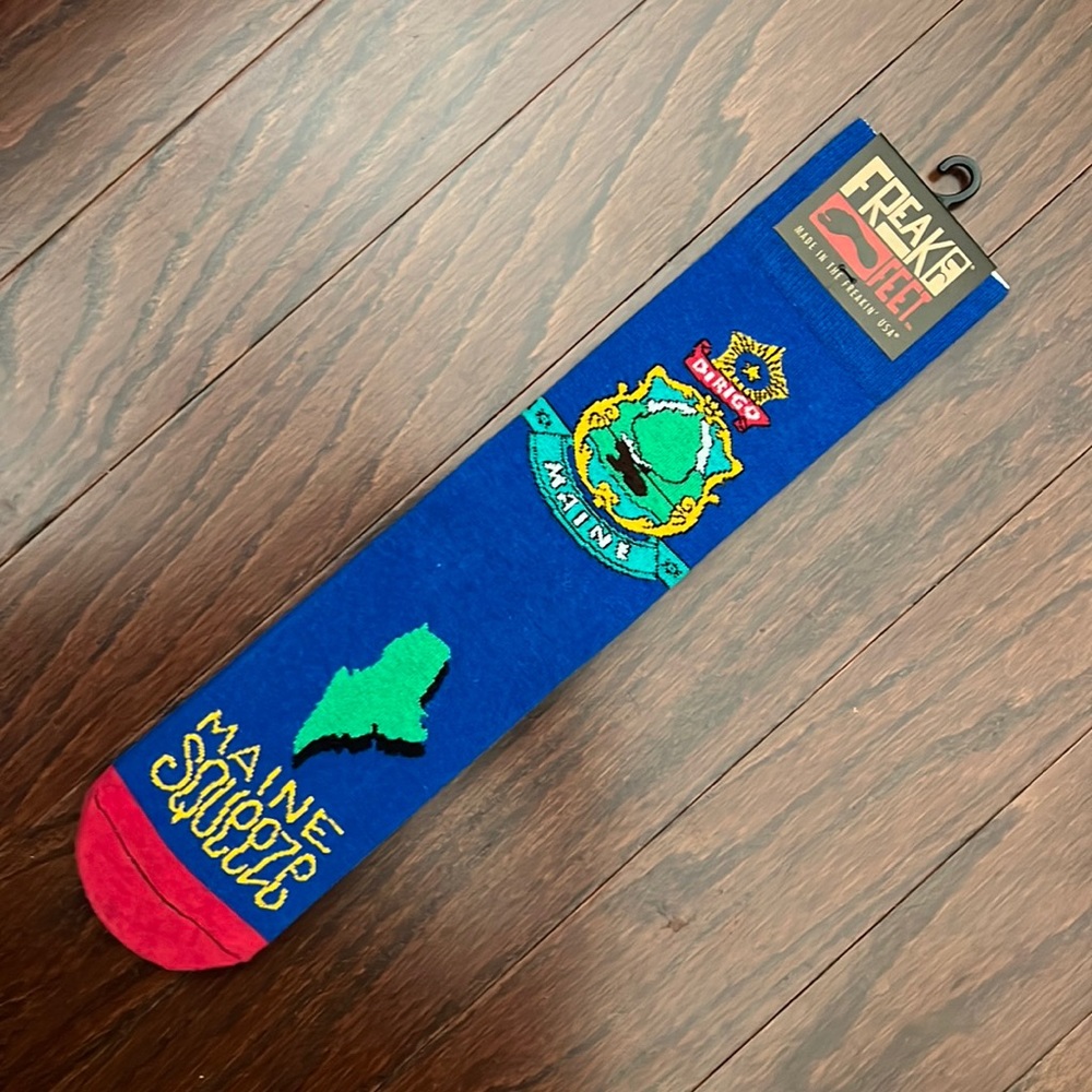 Freaker Feet Men’s Socks Maine Themed